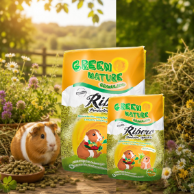 Green Nature Granulée pour cochons d’Inde. Green Nature Granulée pour cochons d’Inde en formats de 800 g et 2,5 kg.