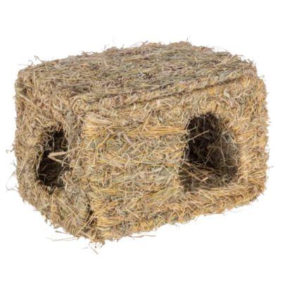 Caseta de hierba comestible para enriquecimiento ambiental de conejos y roedores
