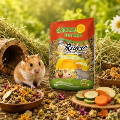 Alimentação equilibrada natural para hamsters – Green Nature Alimentação natural Green Nature para hamsters com cereais, legumes e plantas