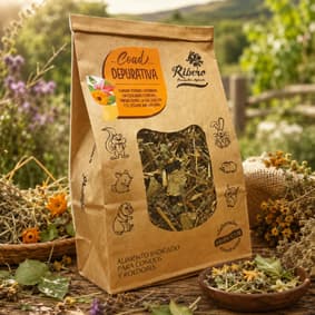 COAD Purifying for Rabbits and Rodents | Ribero COAD Purifying with hay and natural plants for rabbits and small rodents