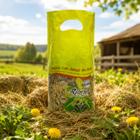 Hay with dandelion for rabbits and rodents