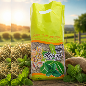 Hay with mint for rabbits and small rodents