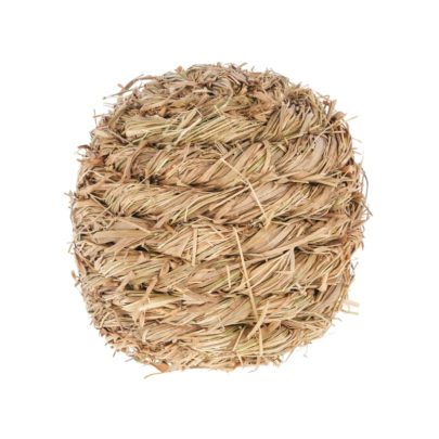 Pelota de hierba para enriquecimiento ambiental de conejos y roedores