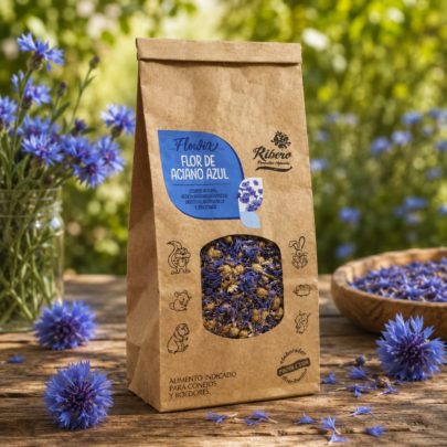Blue Cornflower for Rabbits and Rodents | FLOWIX Ribero Blue cornflower petals for rabbits and small rodents by FLOWIX Ribero
