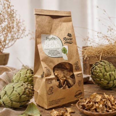 VEGETIX Chips de Alcachofra | Alcachofra para coelhos e roedores Chips de alcachofra desidratada VEGETIX para coelhos, porquinhos-da-índia, chinchilas e pequenos roedores