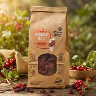 Arandos Vermelhos para Coelhos e Roedores | FRUITIX Ribero Arandos vermelhos desidratados para coelhos, porquinhos-da-índia, chinchilas e roedores