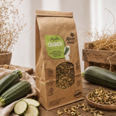 VEGETIX Curgete | Curgete para coelhos e roedores Curgete desidratada VEGETIX para coelhos, porquinhos-da-índia, chinchilas e outros pequenos roedores