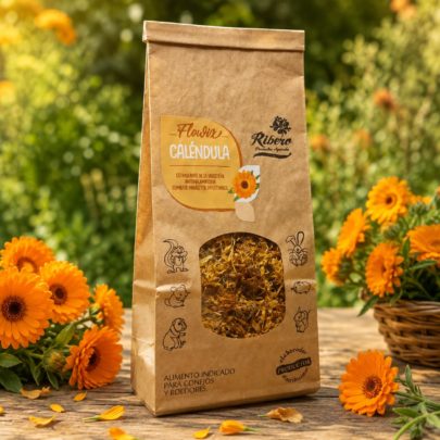 Marigold (Calendula) for Rabbits and Rodents | FLOWIX Ribero Natural marigold calendula flowers for rabbits, guinea pigs and small rodents by FLOWIX Ribero