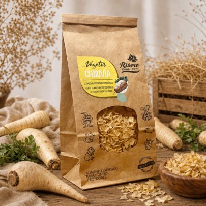 VEGETIX Pastinaca | Pastinaca para coelhos e roedores Pastinaca desidratada VEGETIX para coelhos, porquinhos-da-índia, chinchilas e outros pequenos roedores