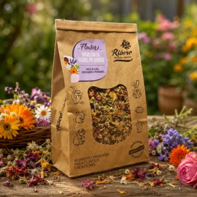 10 Flower Mix for Rabbits and Rodents | FLOWIX Ribero Natural 10 flower mix for rabbits, guinea pigs, chinchillas and small rodents by FLOWIX Ribero
