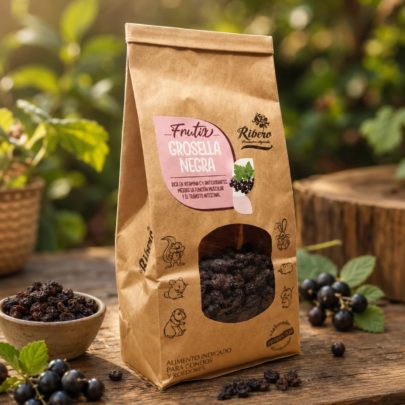 Groselha-Preta para Coelhos e Roedores | FRUITIX Ribero Groselha-preta desidratada para coelhos, porquinhos-da-índia, chinchilas e roedores
