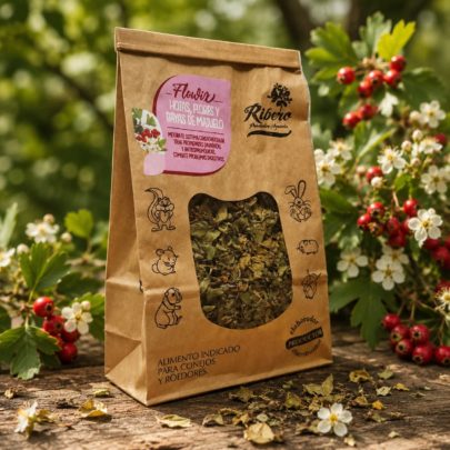 Hawthorn for Rabbits and Rodents | FLOWIX Ribero Hawthorn leaves flowers and berries for rabbits and small rodents by FLOWIX Ribero