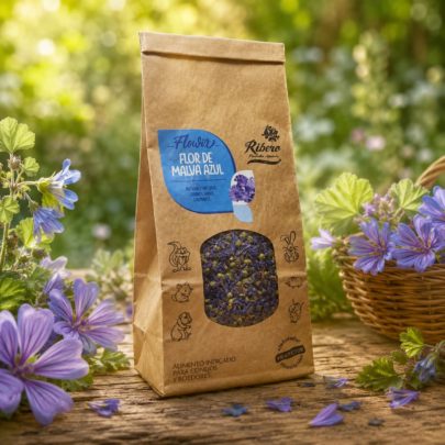 Blue Mallow for Rabbits and Rodents | FLOWIX Ribero Blue mallow flowers for rabbits, guinea pigs and small rodents by FLOWIX Ribero