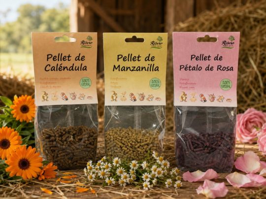 Pellets de calendula, rose et camomille pour lapins et petits rongeurs