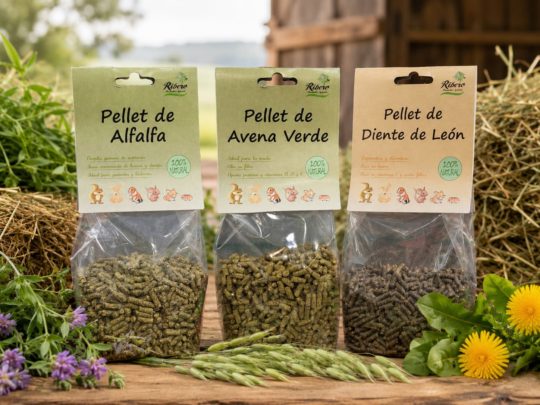 Pellets de luzerne, avoine verte et pissenlit pour lapins et rongeurs