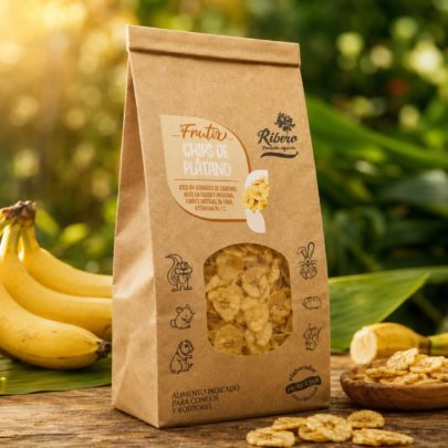 Chips de Banana para Coelhos e Roedores | FRUITIX Ribero Chips de banana para coelhos, porquinhos-da-índia, chinchilas e roedores